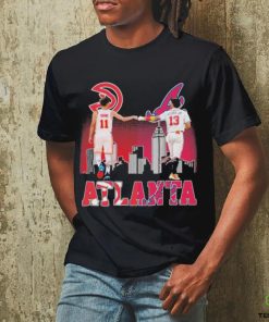 Young vs Acuna Jr Atlanta Sport Team Skyline 2023 signatures shirt 3 Young vs Acuna Jr Atlanta Sport Team Skyline 2023 signatures shirt