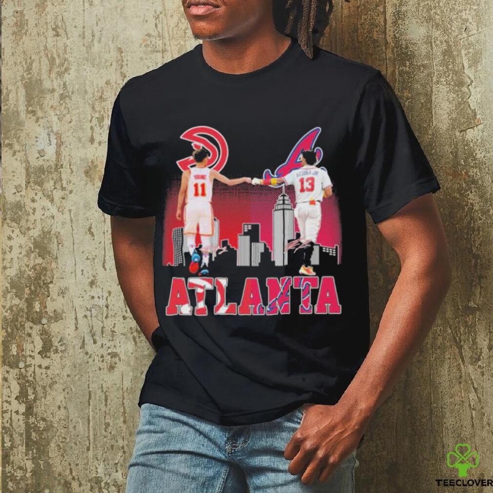 Young vs Acuna Jr Atlanta Sport Team Skyline 2023 signatures shirt Young vs Acuna Jr Atlanta Sport Team Skyline 2023 signatures shirt
