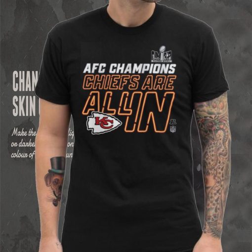 Youth 2024 AFC Conference Champions Kansas City Chiefs Locker Room T Shirt