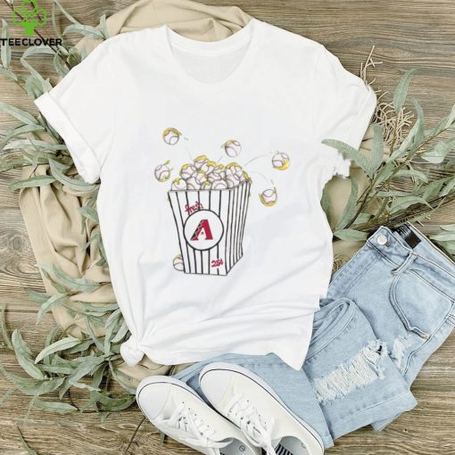 Youth Arizona Diamondbacks Tiny Turnip White Popcorn T Shirt