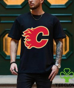 Youth Calgary Flames Levelwear Black Team Little Richmond T Shirt