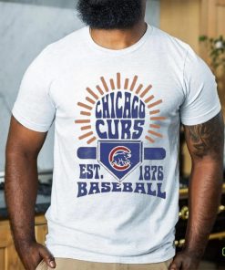 Youth Chicago Cubs Gray Sun Burst Shirt