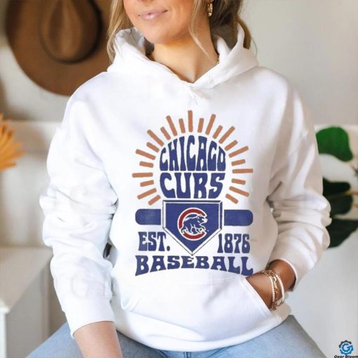 Youth Chicago Cubs Gray Sun Burst Shirt