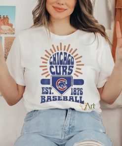 Youth Chicago Cubs Gray Sun Burst Shirt