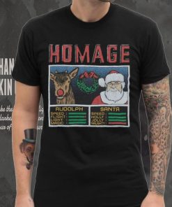 Youth Christmas Jam Rudolph And Santa Shirt