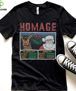 Youth Christmas Jam Rudolph And Santa Shirt