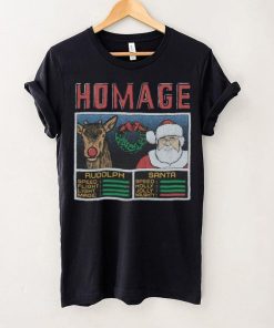 Youth Christmas Jam Rudolph And Santa Shirt