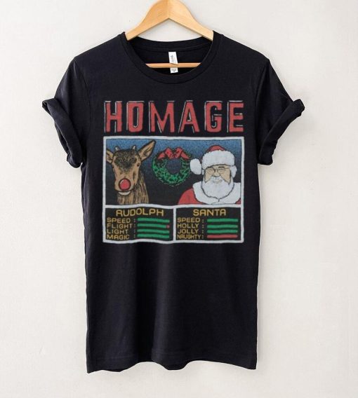 Youth Christmas Jam Rudolph And Santa Shirt