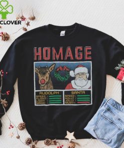 Youth Christmas Jam Rudolph And Santa Shirt