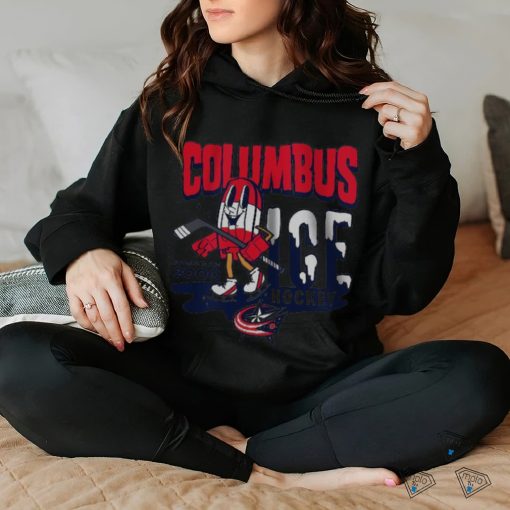 Youth Columbus Blue Jackets Mitchell & Ness Gray Popsicle T Shirt