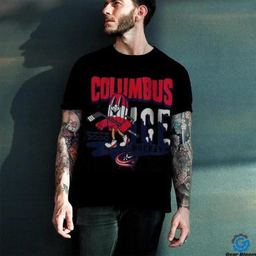 Youth Columbus Blue Jackets Mitchell & Ness Gray Popsicle T Shirt