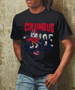 Youth Columbus Blue Jackets Mitchell & Ness Gray Popsicle T Shirt