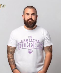 Youth Edmonton Oilers Levelwear White Hockey Fights Cancer Little Richmond T Shirt 3 Youth Edmonton Oilers Levelwear White Hockey Fights Cancer Little Richmond T Shirt
