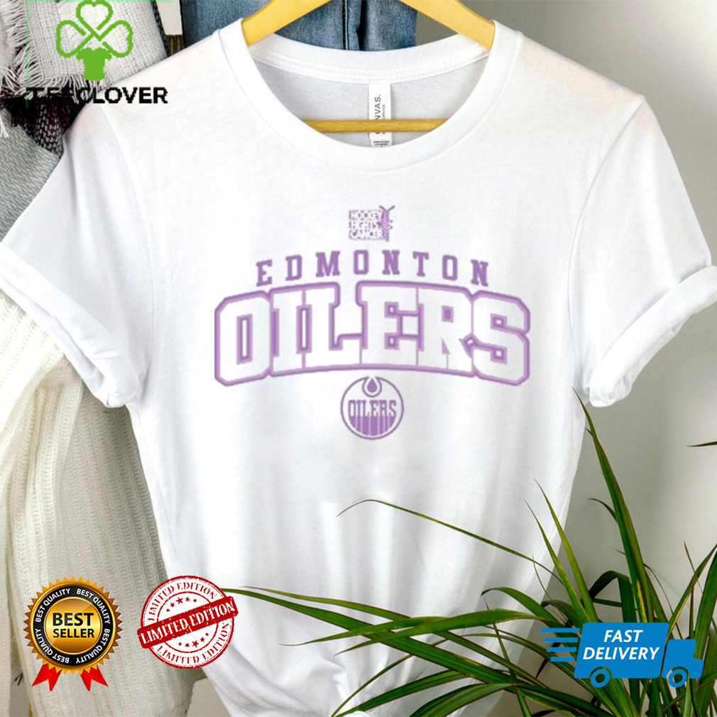 Youth Edmonton Oilers Levelwear White Hockey Fights Cancer Little Richmond T Shirt Youth Edmonton Oilers Levelwear White Hockey Fights Cancer Little Richmond T Shirt