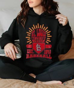 Youth Gray St. Louis Cardinals Sun Burst T Shirt