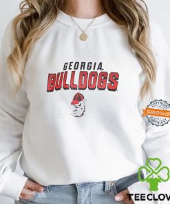 Youth Heather Gray Georgia Bulldogs Crew Neck T Shirt