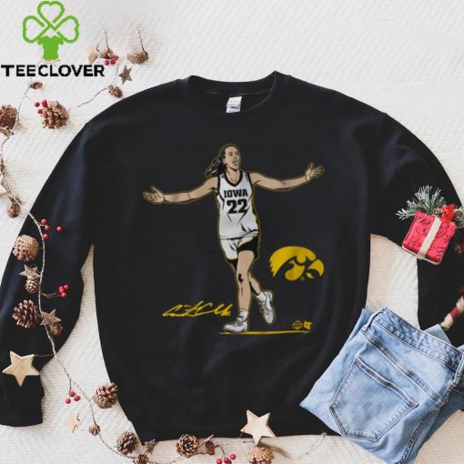 Youth Iowa Hawkeyes Black Caitlin Clark Star T Shirt