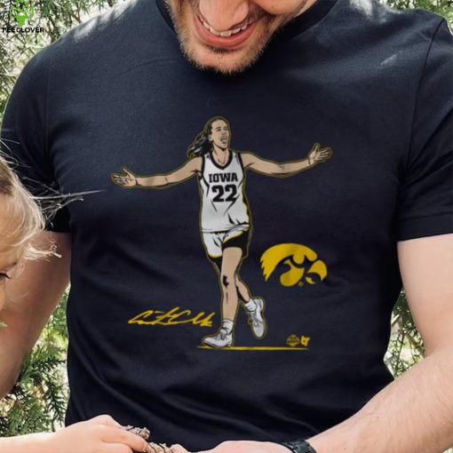 Youth Iowa Hawkeyes Black Caitlin Clark Star T Shirt