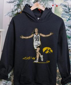 Youth Iowa Hawkeyes Black Caitlin Clark Star T Shirt