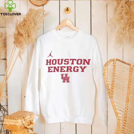 Youth Jordan Brand White Houston Cougars 2024 On Court Bench Energy T Shirt