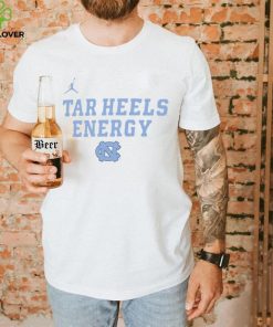 Youth Jordan Brand White North Carolina Tar Heels 2024 On Court Bench Energy T Shirt