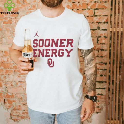 Youth Jordan Brand White Oklahoma Sooners 2024 On Court Bench Energy T Shirt