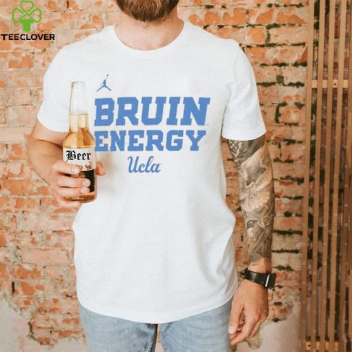 Youth Jordan Brand White UCLA Bruins 2024 On Court Bench Energy T Shirt