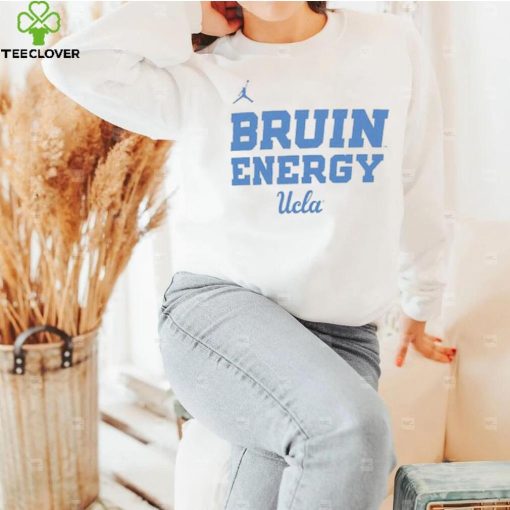 Youth Jordan Brand White UCLA Bruins 2024 On Court Bench Energy T Shirt