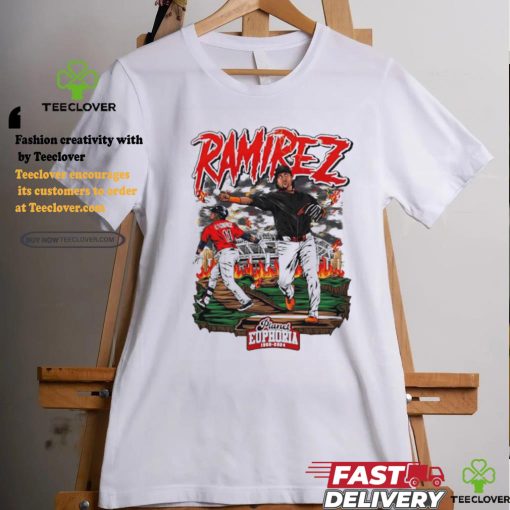 Youth Jose Ramirez baseball design cartoon shirt