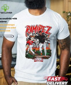 Youth Jose Ramirez baseball design cartoon shirt