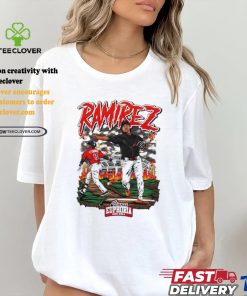 Youth Jose Ramirez baseball design cartoon shirt