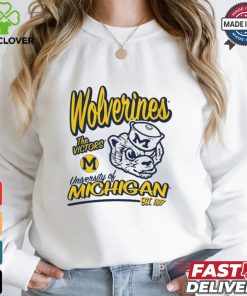 Youth Michigan Wolverines White Retro T Shirt