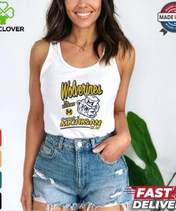 Youth Michigan Wolverines White Retro T Shirt