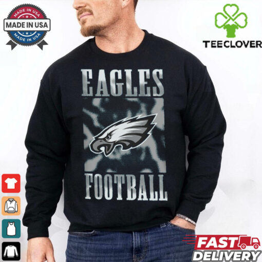 Youth Midnight Green Philadelphia Eagles Garage Hero T Shirt