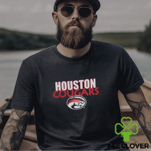 Youth Navy Houston Cougars Logo T Shirt