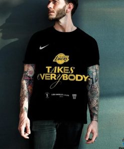 Youth Nike Black Los Angeles Lakers 2024 NBA Playoffs Mantra T Shirt