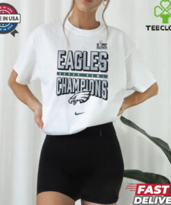 Youth Nike Cream Philadelphia Eagles Super Bowl LIX Champions T Shirt