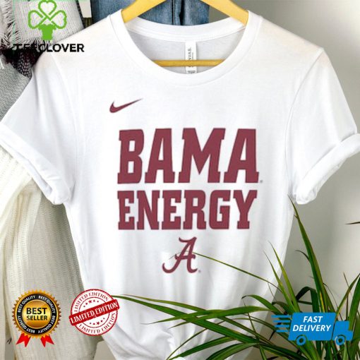 Youth Nike White Alabama Crimson Tide 2024 On Court Bench Energy T Shirt