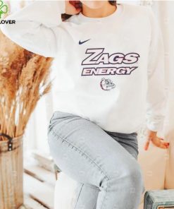 Youth Nike White Gonzaga Bulldogs 2024 On Court Bench Energy T Shirt