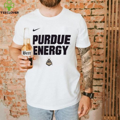 Youth Nike White Purdue Boilermakers 2024 On Court Bench Energy T Shirt