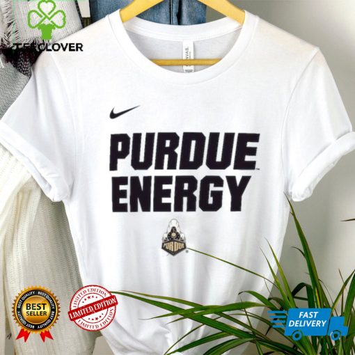 Youth Nike White Purdue Boilermakers 2024 On Court Bench Energy T Shirt