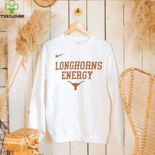 Youth Nike White Texas Longhorns 2024 On Court Bench Energy T Shirt