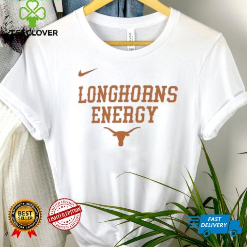 Youth Nike White Texas Longhorns 2024 On Court Bench Energy T Shirt