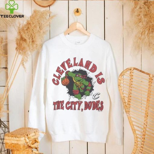 Youth TMNT x Cavs Cleveland Is The City Dudes Shirt