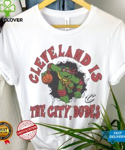 Youth TMNT x Cavs Cleveland Is The City Dudes Shirt