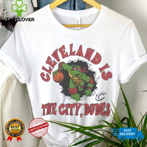 Youth TMNT x Cavs Cleveland Is The City Dudes Shirt