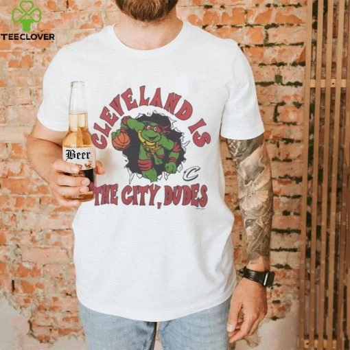 Youth TMNT x Cavs Cleveland Is The City Dudes Shirt