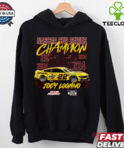 Youth Team Penske Red Joey Logano 2024 NASCAR Cup Series Champion Signature T Shirt