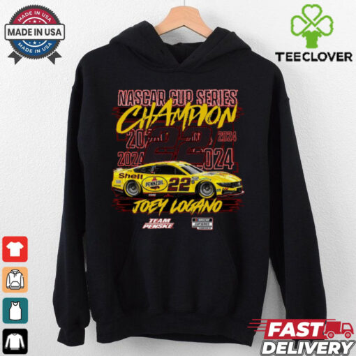 Youth Team Penske Red Joey Logano 2024 NASCAR Cup Series Champion Signature T Shirt
