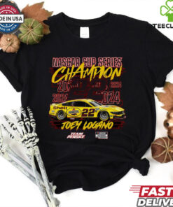 Youth Team Penske Red Joey Logano 2024 NASCAR Cup Series Champion Signature T Shirt